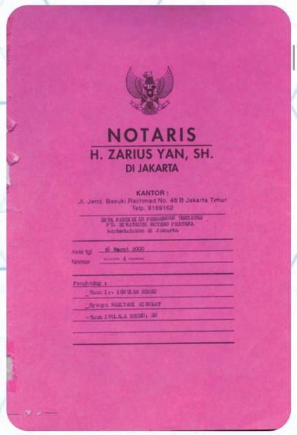 Akta Pendirian Perusahaan