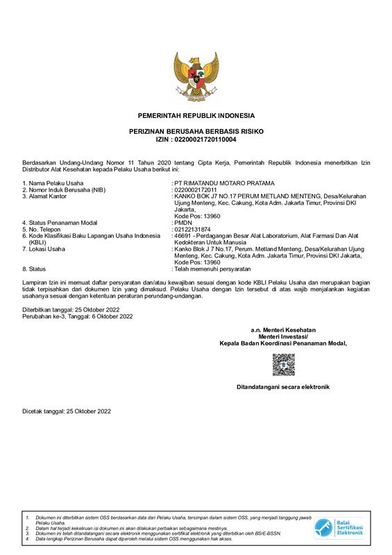 Izin Distribusi Alat Kesehatan (IDAK)