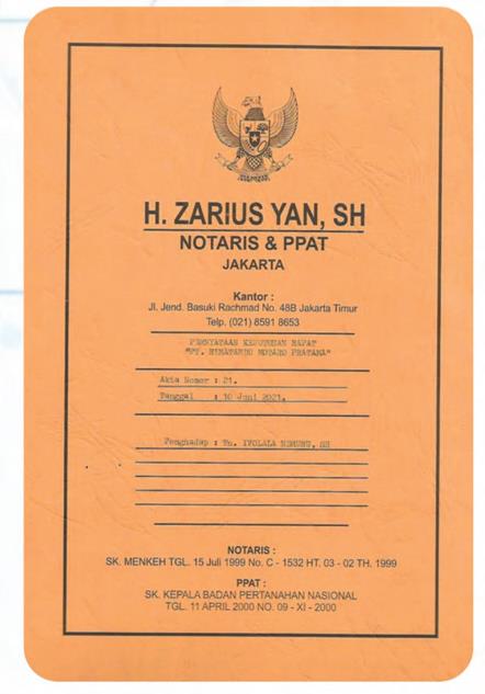 Akta Notaris & SK Kemenkumham