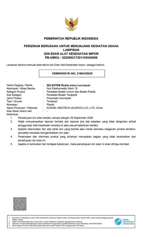 Selestem Radial Artery Tourniquet (Foto Tambahan 1)